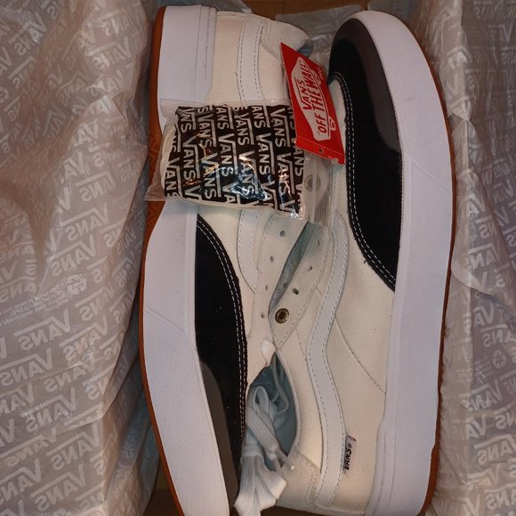 Vans Berle Pro Marshmallow Black Suede Canvas Men's 13 Rare VN0A3WKXKIG - Picture 4 of 11